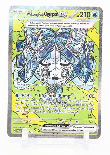 Pokemon - Wellspring Mask Ogerpon ex 152/131 Prismatic Evolutions SIR