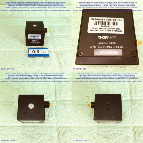THORLABS IS200 SM05PD4B, 2" Sphere&DETECTOR as in photos, SN:RANDOM, Promotion. - Picture 3 of 18