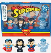New In Box Superman Little People Collector 4 Figure by Fisher-Price Limited Ed