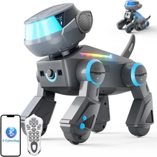 VATOS Remote Control Robot Dog for Kids,Smart Programmable Robotic Dog -LED Eyes