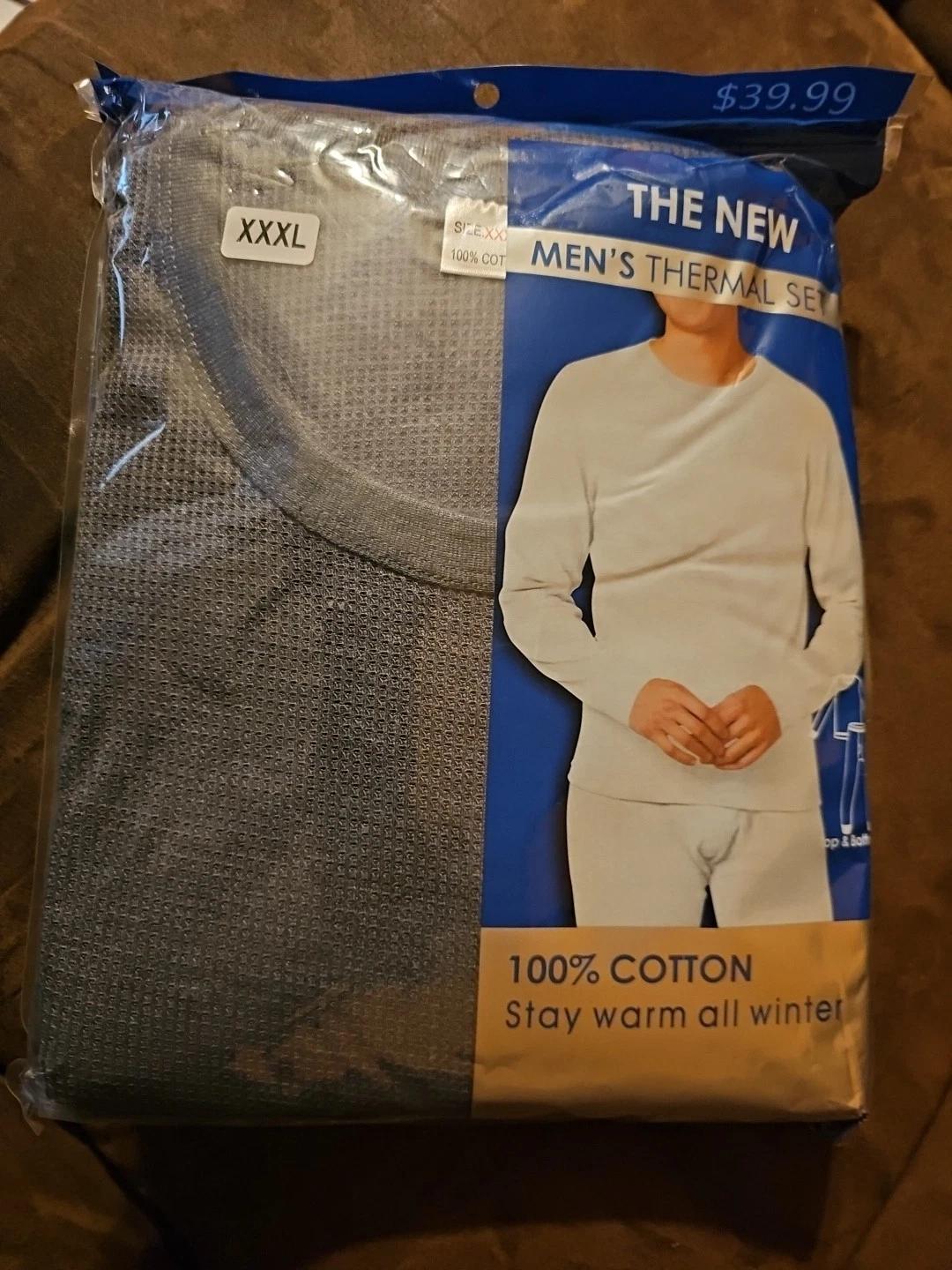 mens thermal underwear set size 3x