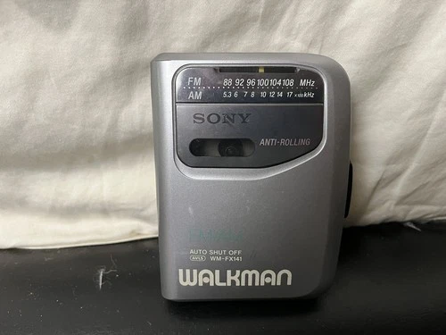 Vintage Sony AM/FM Tape Walkman WM-FX141 Tested Works