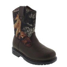Deer Stags Kids' Tour Waterproof Tall Boot 3 Little Kid Brown Camo