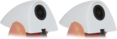 2Pcs Car Door Blind Spot Side View Camera, Self-Adhesive Screw-Free, Mini Style,