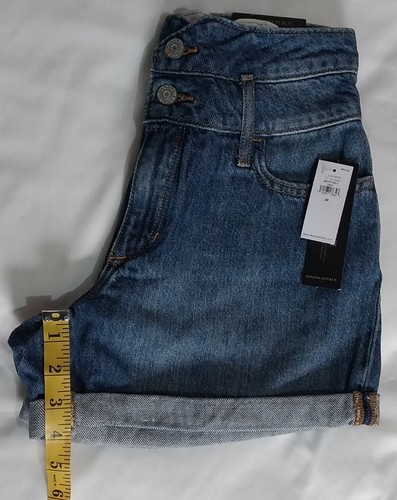 Banana Republic Women's 00 Elastic Waist high rise Shorts Blue light Wash ~ New - Picture 5 of 11