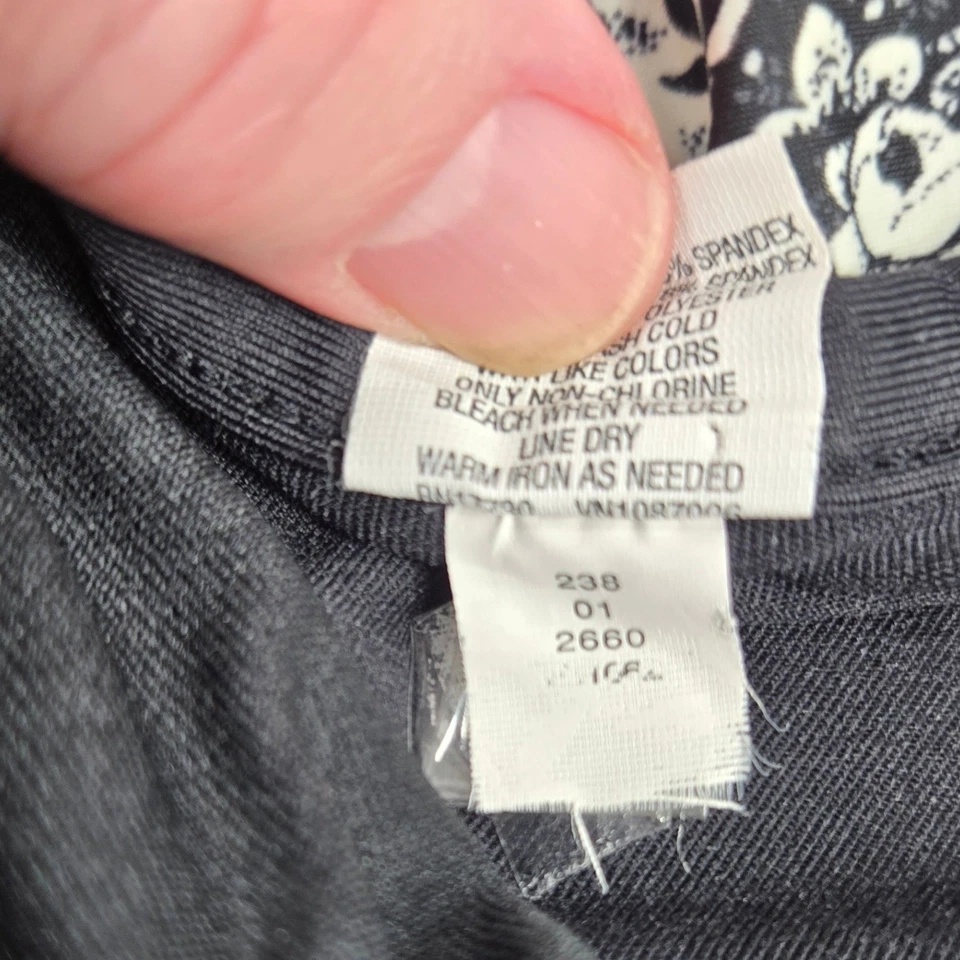 Mossimo Black Floral Swim Skirt Bottom Toile Print Swimsuit Cover Up S - Image 4 of 4