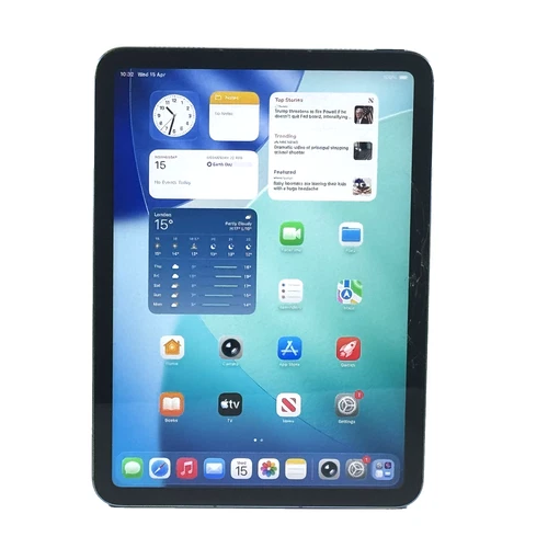 Apple iPad 10th Gen 64GB Wi-Fi + 5G Unlocked 10.9in Blue Smashed Screen 972