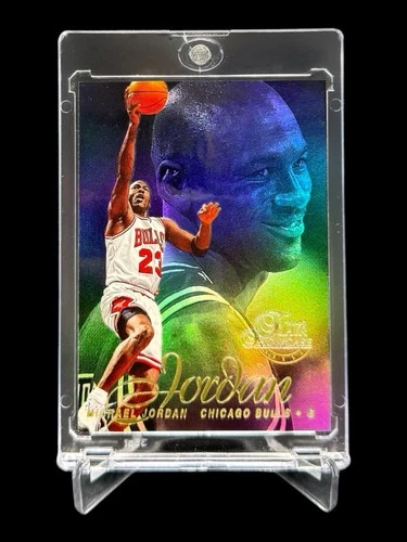 1996/97 Flair Showcase MICHAEL JORDAN STYLE HOLO FOIL SP ROW 2 SEAT 23🔥RARE🔥