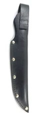 Black Faux Leather Knife SHEATH 6-5/8" Fixed Blade 12" Overall 9633-O