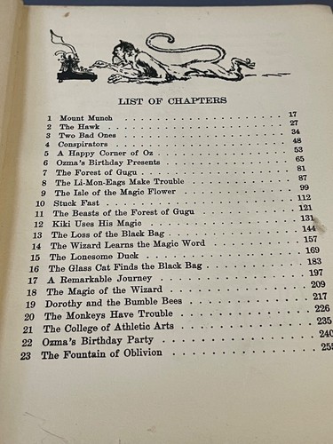 L. Frank Baum The Magic of OZ Illust John Neill HC Book 1919 #2 - Bild 11 von 18