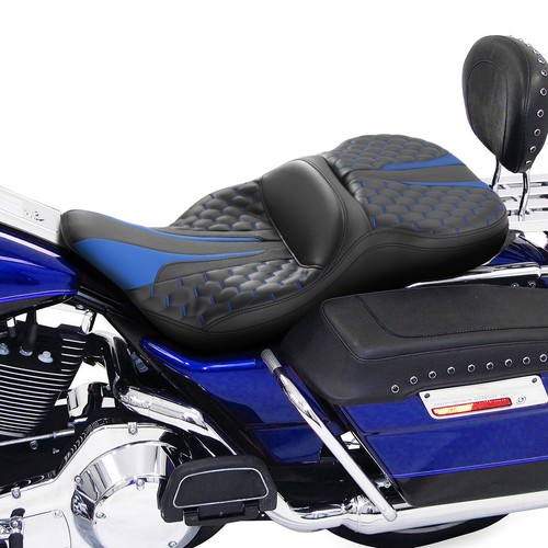 Asiento de conductor de pasajero apto para Harley FLHT Electra Glide Standard 1997-2007 - Imagen 4 de 12