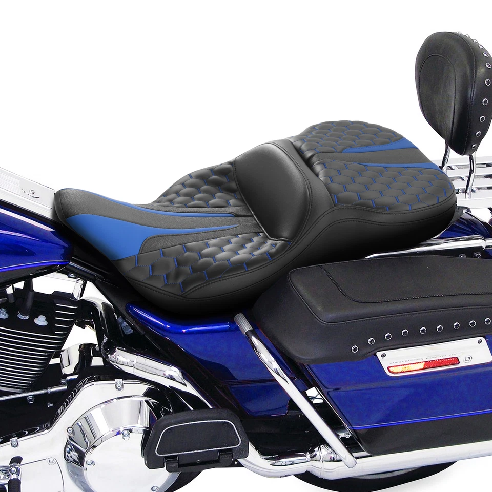 Asiento de conductor pasajero apto para Harley Electra Glide Ultra Classic FLHTC 1997-2007 Foto 4 de 4