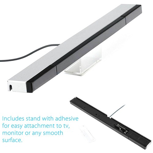 Wired Remote Motion Sensor Bar IR Infrared Ray Inductor for Nintendo Wii / Wii U - Picture 2 of 7