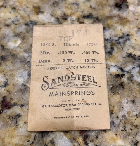 ILLINOIS MAINSPRINGS: Steel & Alloy (Multi-Listings) Pocket & Wrist Watch - 第 47/53 張圖片