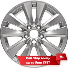 17 Silver Alloy Wheel Rim For 2011 2012 Honda Accord - 64015 17 Silver Alloy Wheel Rim For 2011 2012 Honda Accord - 64015