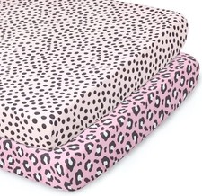 The Peanutshell Fitted Pack n Play, Playard, Mini Pink, Ivory, Yellow, Black