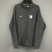Nike Therma-Fit Full Zip Track Jacket Men XL Black Hidden Hood Pride Patch 2016