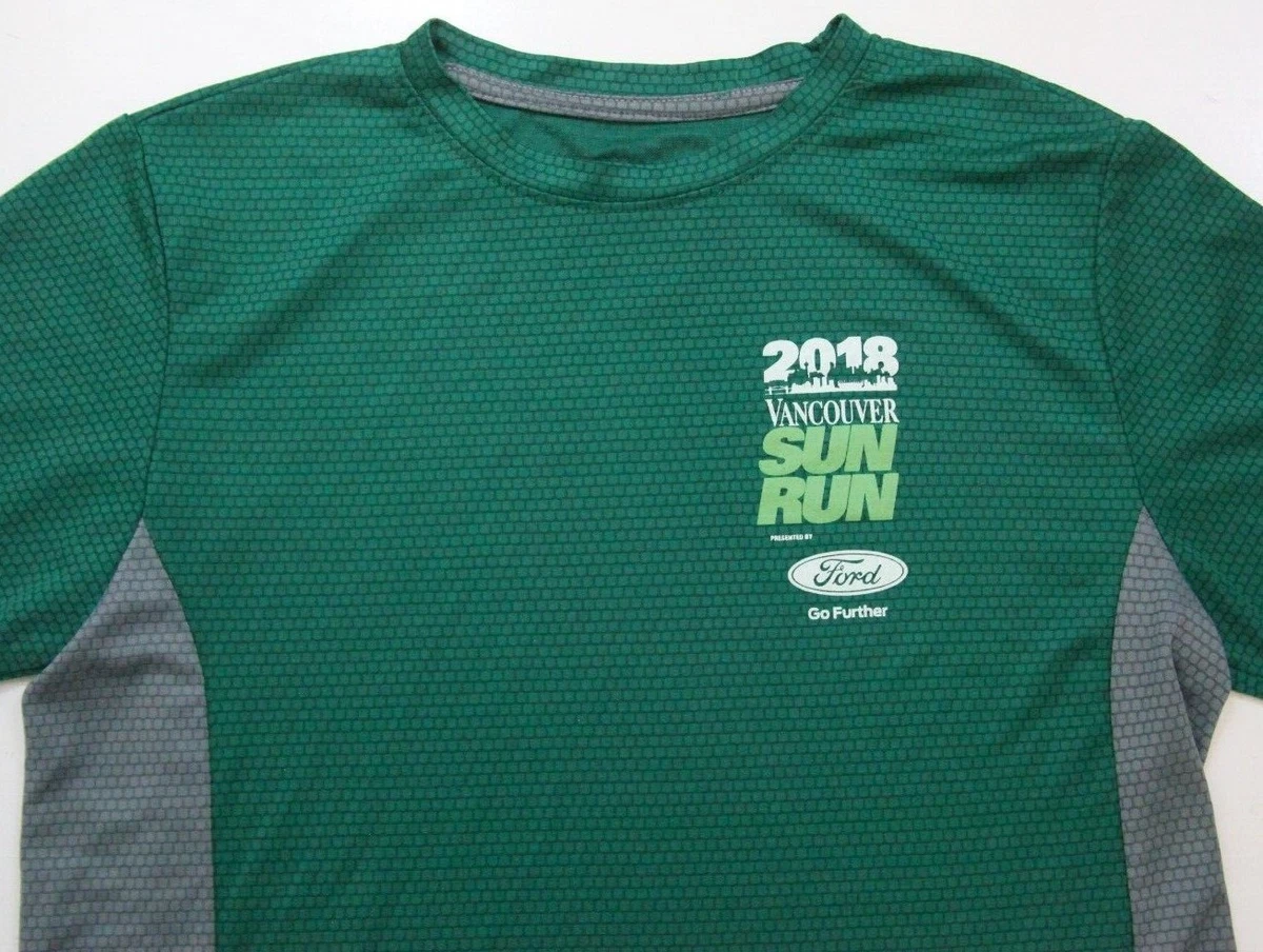 Medium Vancouver Sun Run Green Adult Tee T Shirt Top Short Sleeve