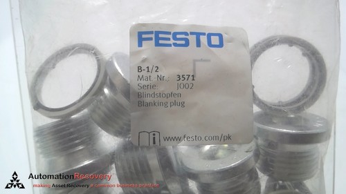 FESTO B-1/2, BLANKING PLUG, 3571 B-1/2 , SEE DESC #316926 - Picture 3 of 3