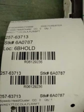 2006 SUBARU FORESTER SPEEDOMETER GAUGE INSTRUMENT CLUSTER W TACH 85013SA710 