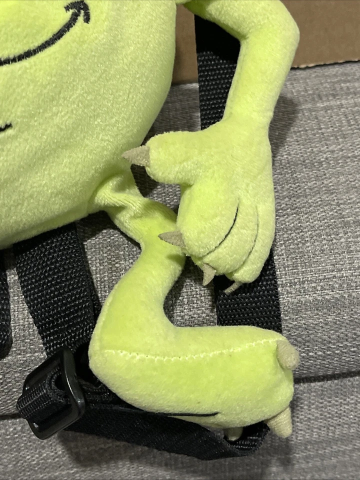 Mochila de pelúcia vintage rara Pixar Disney Monsters Inc Mike Wazowski Pyramid HTF 💎 - Imagem 4 de 4