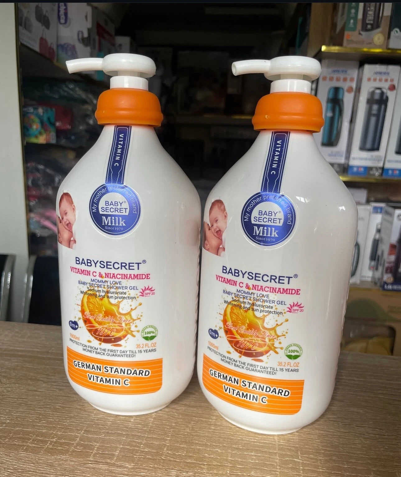 Baby Secret Vitamin C & Niacinamide Body Wash Shower Gel - Protection From Birth