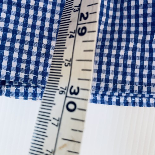 Charles Tyrwhitt Men’s Slim L/Sleeve Business Blue Check Cotton Shirt 15.5/33” - Picture 9 of 9