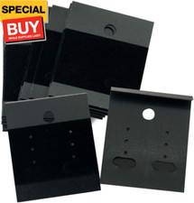 100 Pcs Black Earring Jewelry Display Hanging Cards Jewelry Trays Other Jewelry