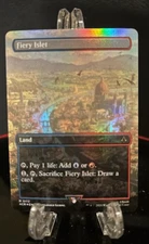 MTG: Assassin's Creed Fiery Islet Foil (Borderless) 112 Never Played NM