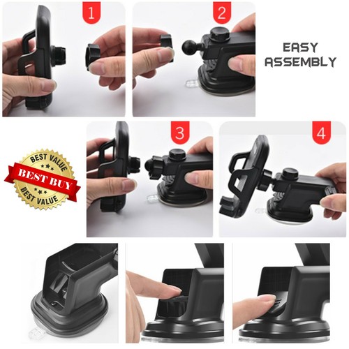 2-in1 CAR SMARTPHONE MOBILE PHONE APPLE IPHONE ANDROID SAMSUNG HOLDER STANDS - Picture 5 of 6