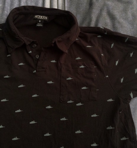 Polo uomo Atticus Dead Bird taglia S nera - Foto 2 di 2