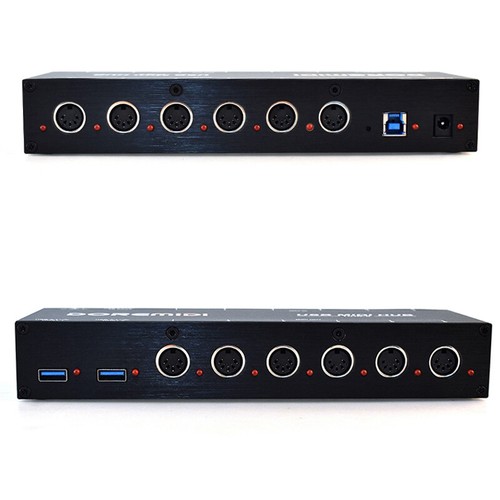 DOREMiDi HUB-8 6x6 MIDI Interface Host x2 MIDI Hub Box 96 Channels Adapter - Picture 6 of 12