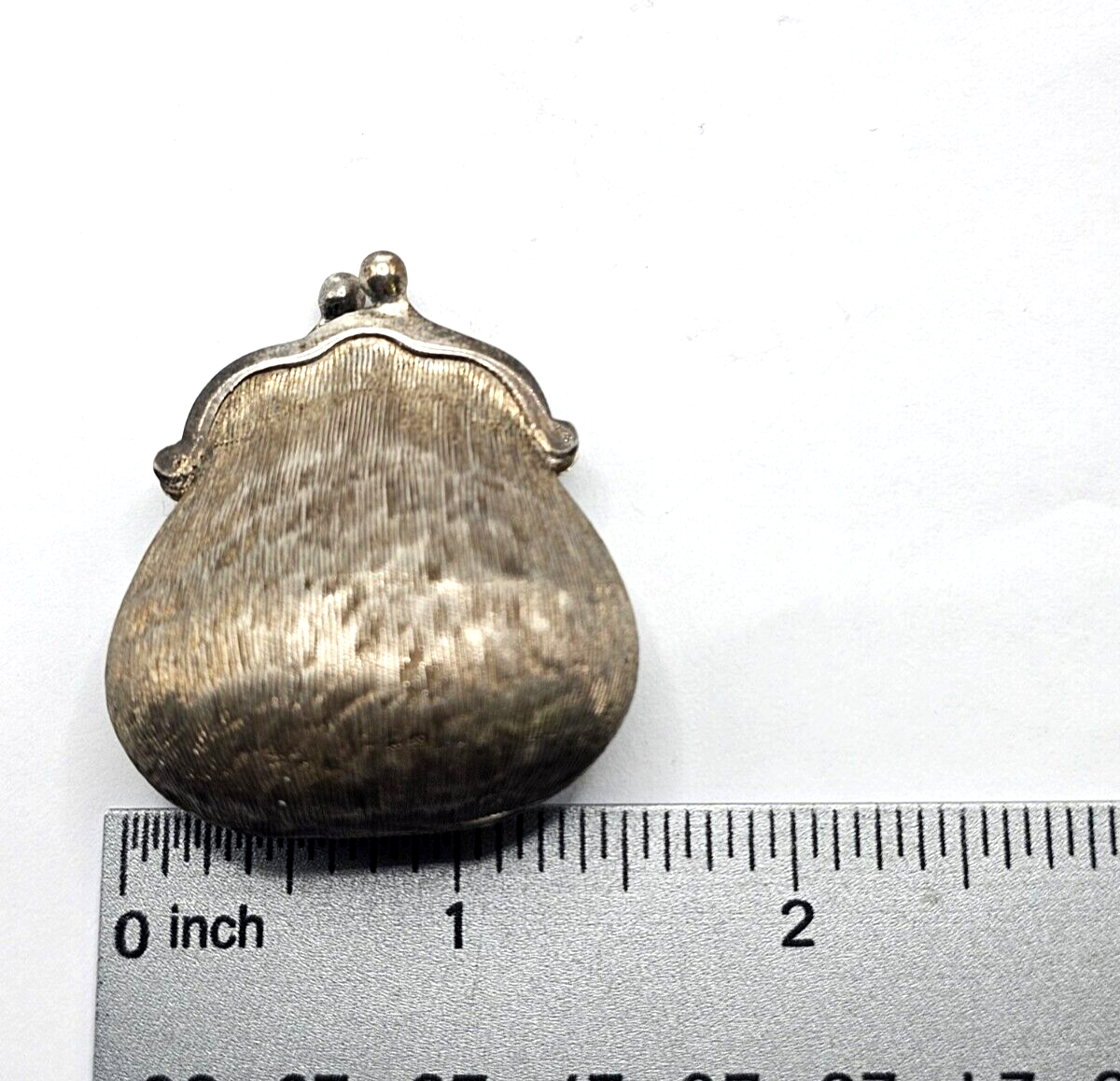 ANTIQUE GUCCI STERLING MINIATURE COIN PURSE PILL BOX SIGNED