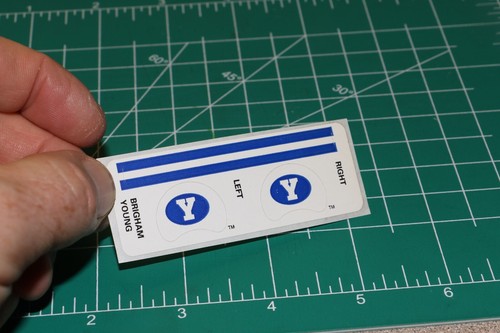 Brigham Young BYU Cougars 1990's Football Gumball Helmets *DIECUT DECALS ONLY* - Picture 3 of 6