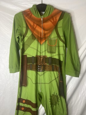 Epic Games Fortnite Youth Large Rex Green Costume Pajama Season Dino  Guard