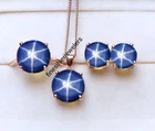 Genuine Lindy Blue Star 4 pcs Set for Women Blue Star Jewelry in 925 Silver