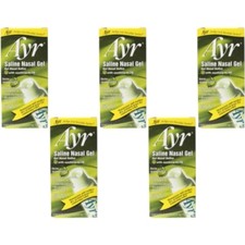 5 Pack- Ayr Saline Nasal Gel 0.50oz Each