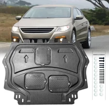 Front Engine Splash Guards Shield Assembly Plastic For VW CC 2009-2017 Black