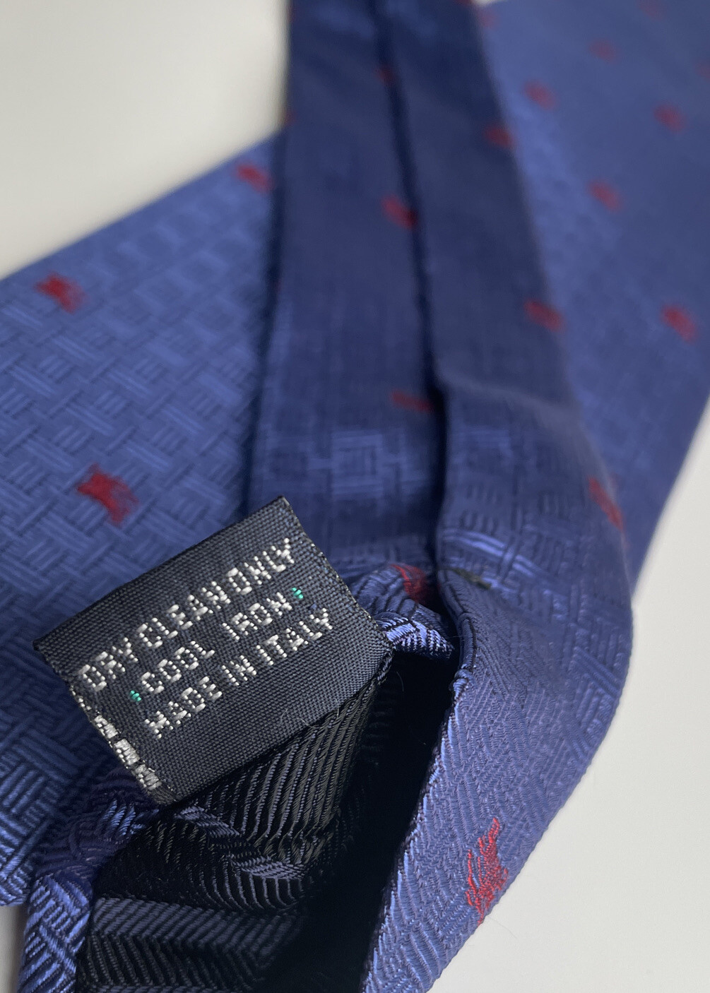 BURBERRY London Blue Logo Silk Tie - image 9