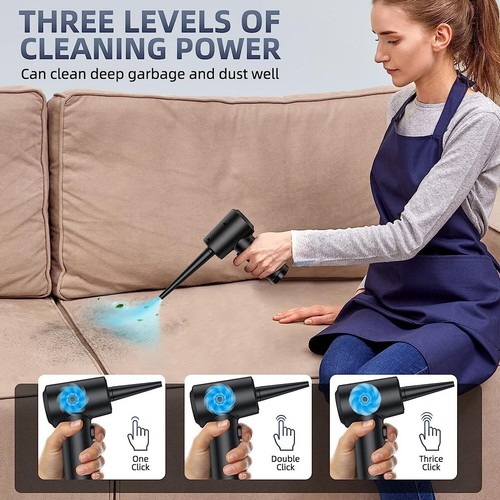 Cordless Electric Air Duster Blower High Pressure For Pc Computer Car Cleaning - 第 4/17 張圖片