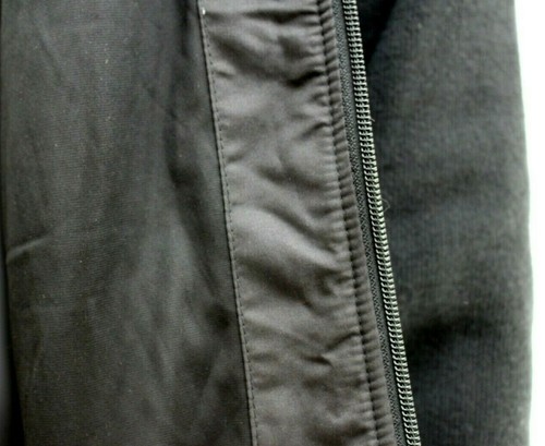 Mens HOODED JACKET Zip Fastening BLACK Mid Weight HAWKE Pro Series Knit Hoodie L - Picture 7 of 12