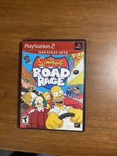 Sony PlayStation 2 PS2 The Simpsons Road Rage Greatest Hits CIB w/ Manual
