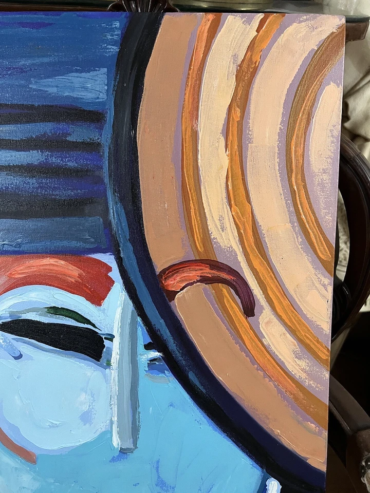 PETER MAX - Incrível pintura em tela a óleo - Estilo Pop Art - Assinado -A1 - Estampado - Imagem 4 de 4