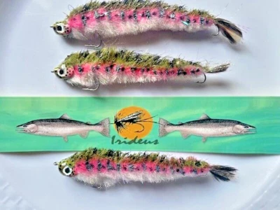 Irideus Fly Fishing Flies Fingerling Rainbow Trout Streamer Trophy