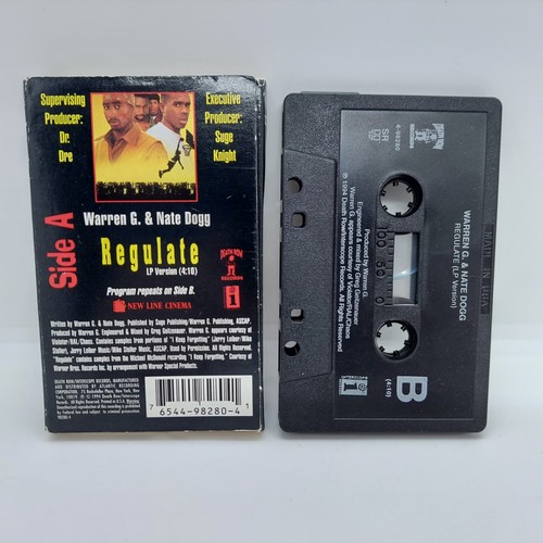 Warren G & Nate Dogg Regulate Cassette Tape Single Above The Rim Rap Hip Hop - Picture 2 of 4