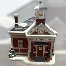 VTG Rite Aide Home For The Holidays Christmas Village School House No Light
