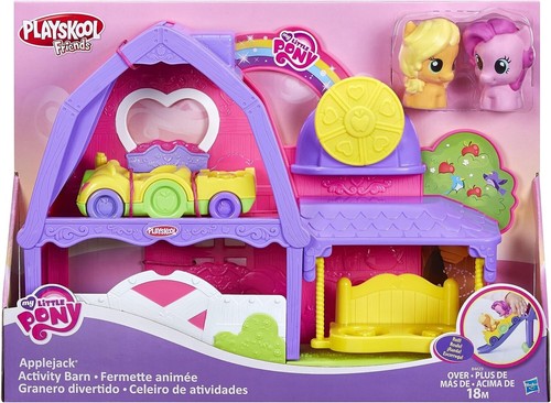 PLAYSKOOL Friends My Little Pony APPLEJACK ACTIVITY BARN PLAYSET w/ Pinkie Pie - Picture 1 of 10