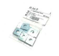 M8 Zinc Plated Steel Tapered Square Washer DIN 435 PKG OF 10