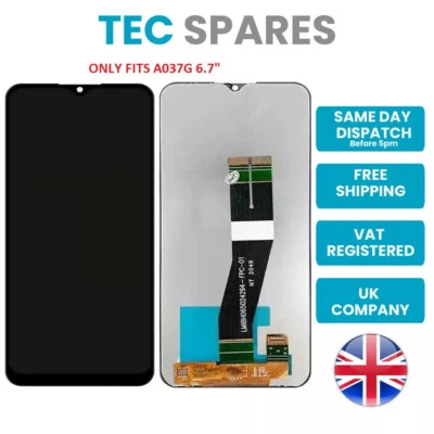 TECSPARES Samsung Galaxy A03S A037G 6.7 LCD Display Touch Screen Digitizer Glass