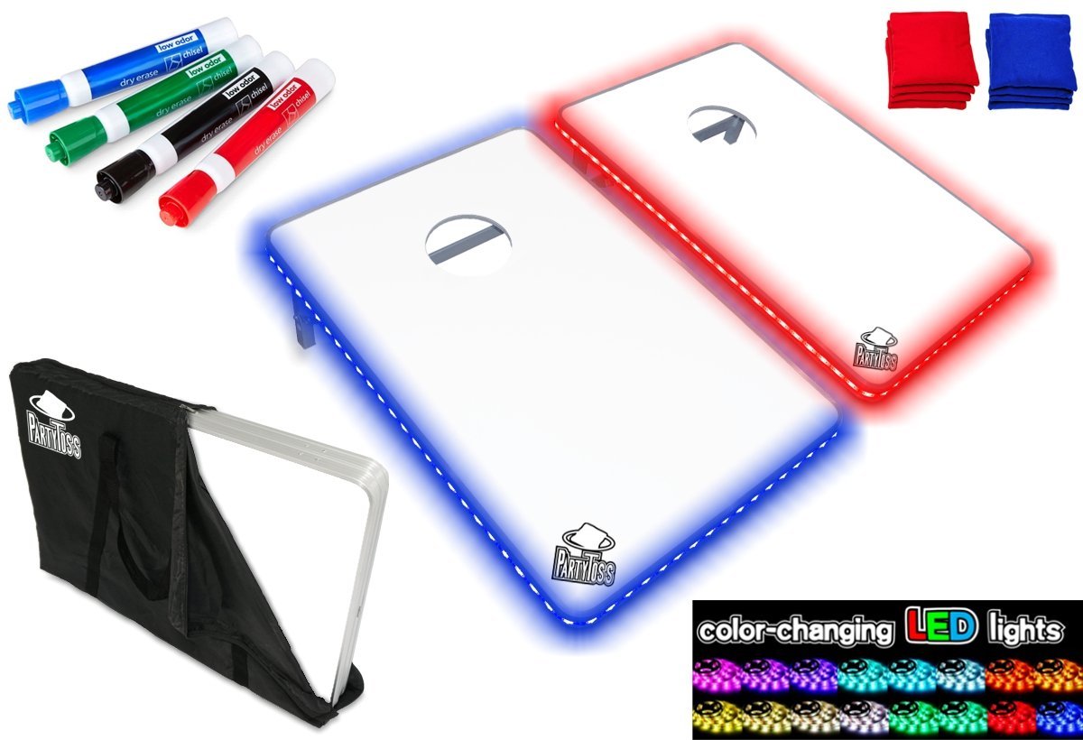 24 x 36 Party Toss Cornhole Boards Bean Bag Toss Game Set w Dry Erase Surface, 24 x 36 Party Toss Cornhole Boards Bean Bag Toss Game Set w Dry Erase Surface, exclusive